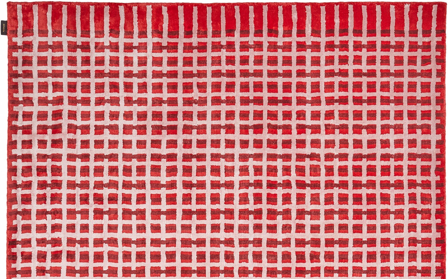 Red Colton Check Rug Check - Work | Ineke Hans Studio