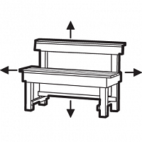 custom made benches with back