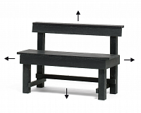 custom made benches with back