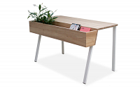 wing desk for two